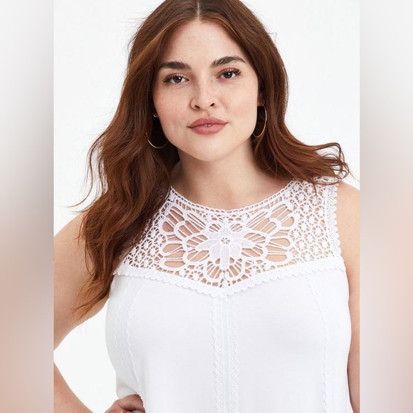 Torrid Super Soft Embriodered Tank - Picture 2 of 10